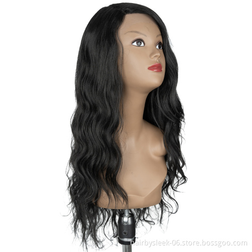 24'' Long Body Wave Wholesale Heat Resistance Synthetic Wig High Temperature Side Part Lace Front Synthetic Hair Wigs for woman